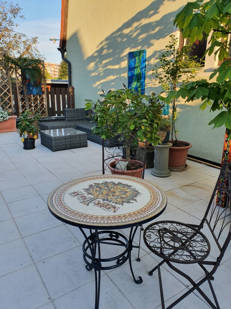 Birgitt Löser Freie Rednerin Dachterrasse