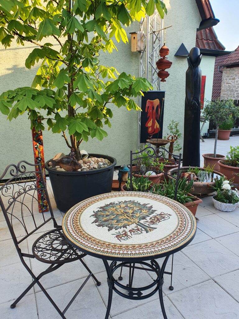 Birgitt Löser Freie Rednerin Dachterrasse